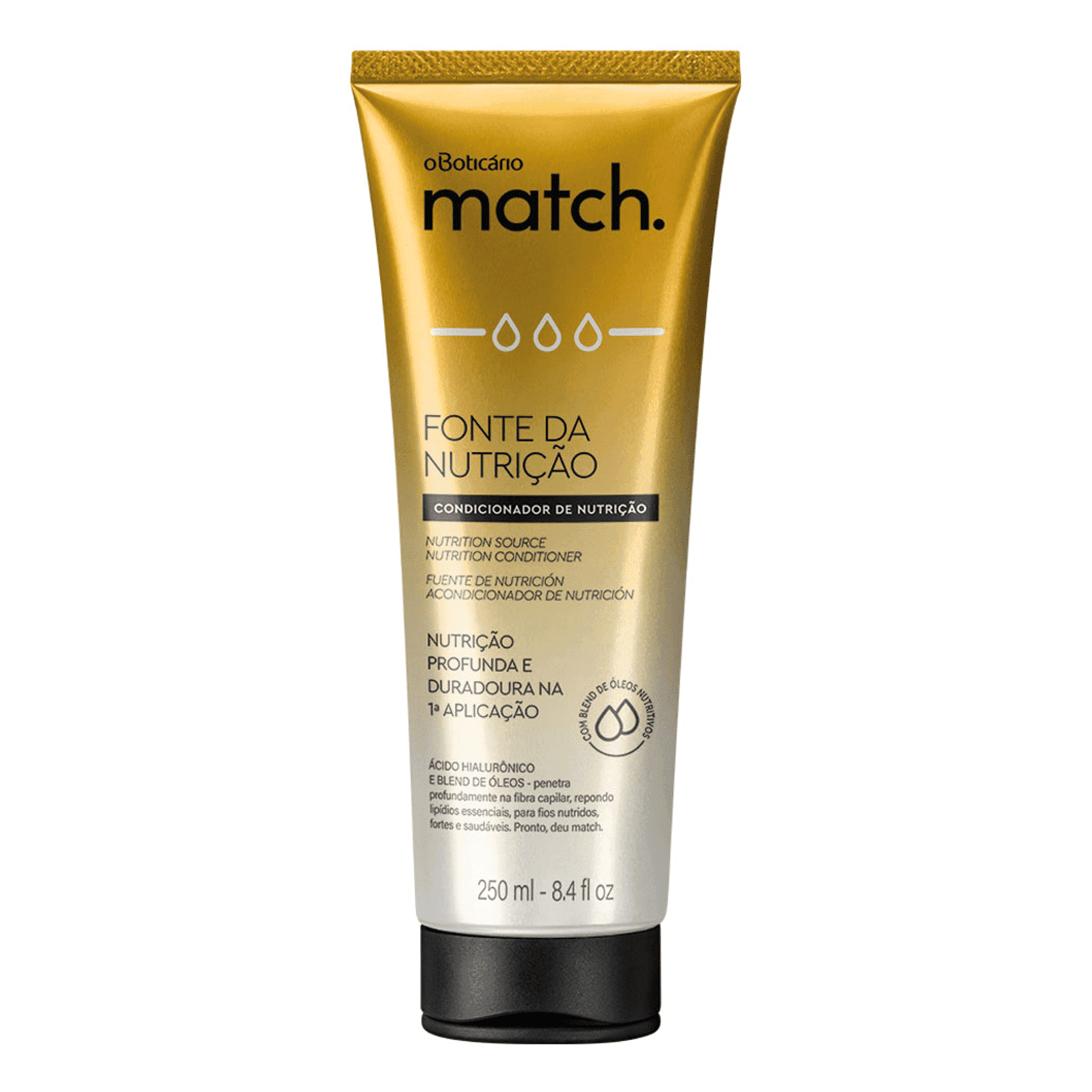 Condicionador Match Fonte Da Nutrição, 250Ml