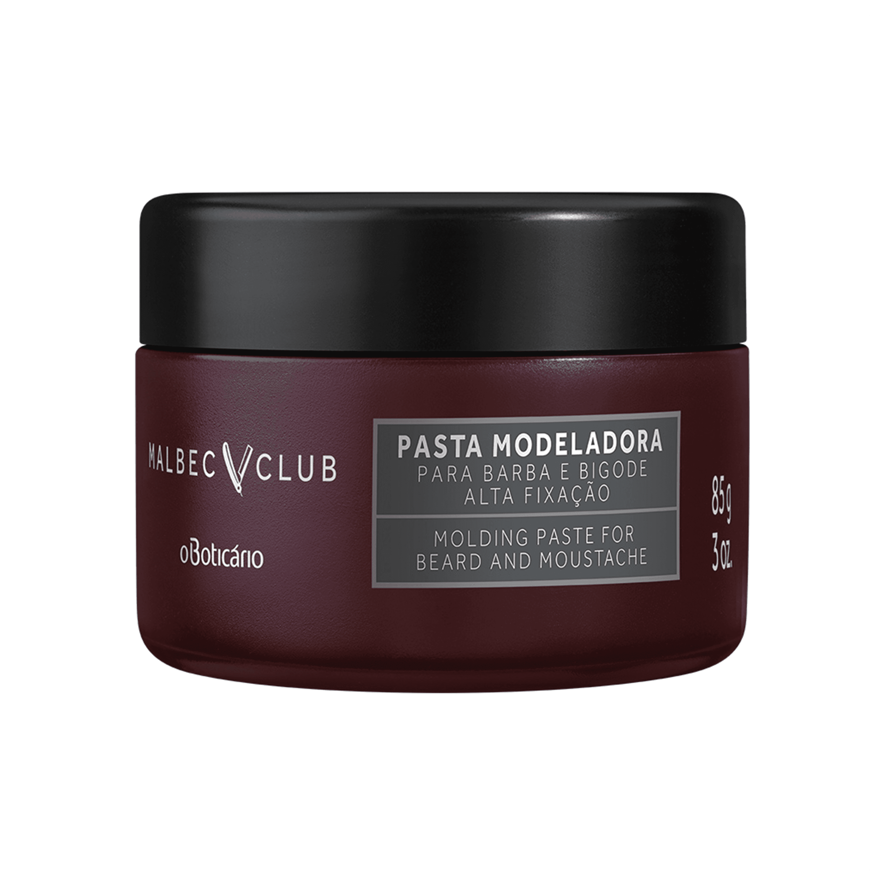 Pasta Modeladora Barba E Bigode Malbec Club, 85G