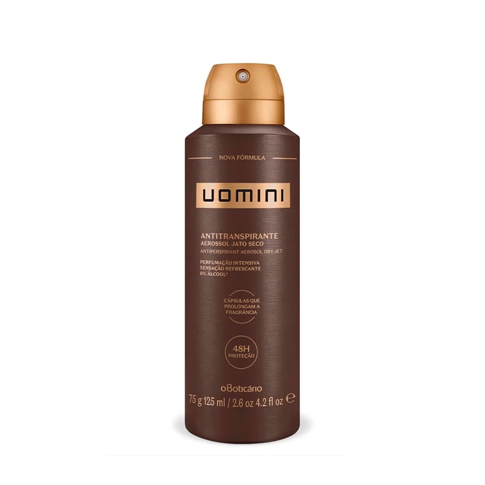 Desodorante Antitranspirante Aerossol Uomini 75G/125Ml