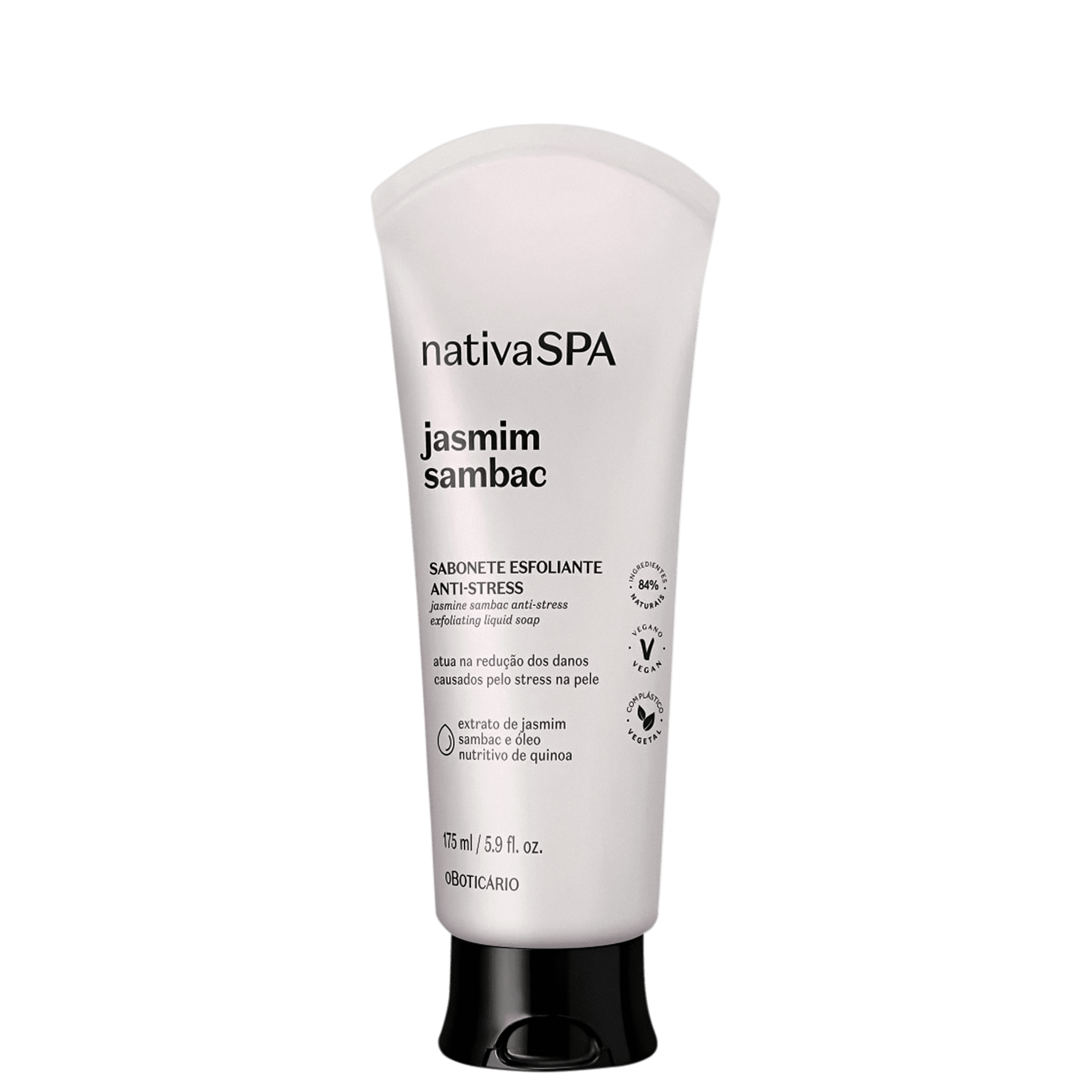 Sabonete Líquido Esfoliante Corporal Anti-Stress Nativa Spa Jasmim Sambac 175Ml