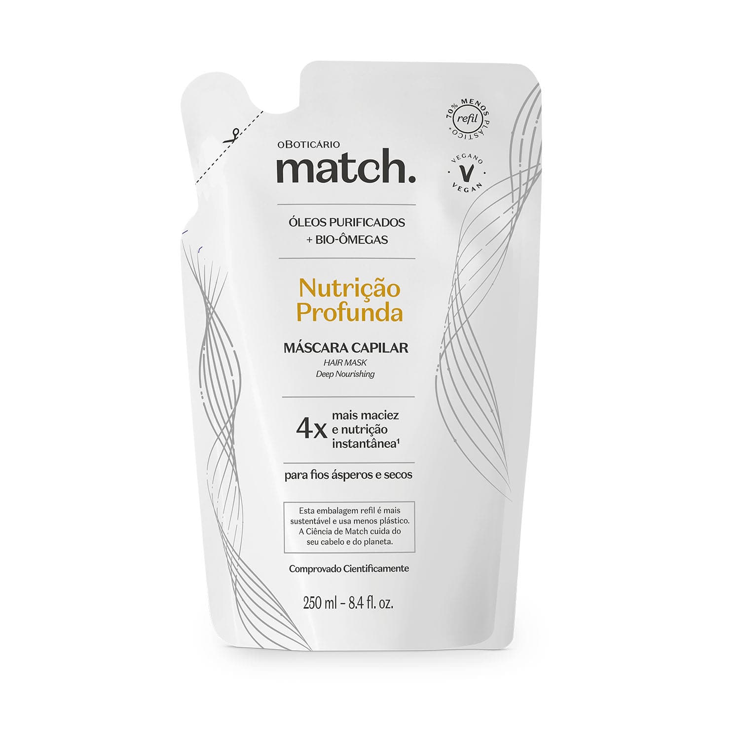 Refil Máscara Capilar Nutrição Profunda 250Ml