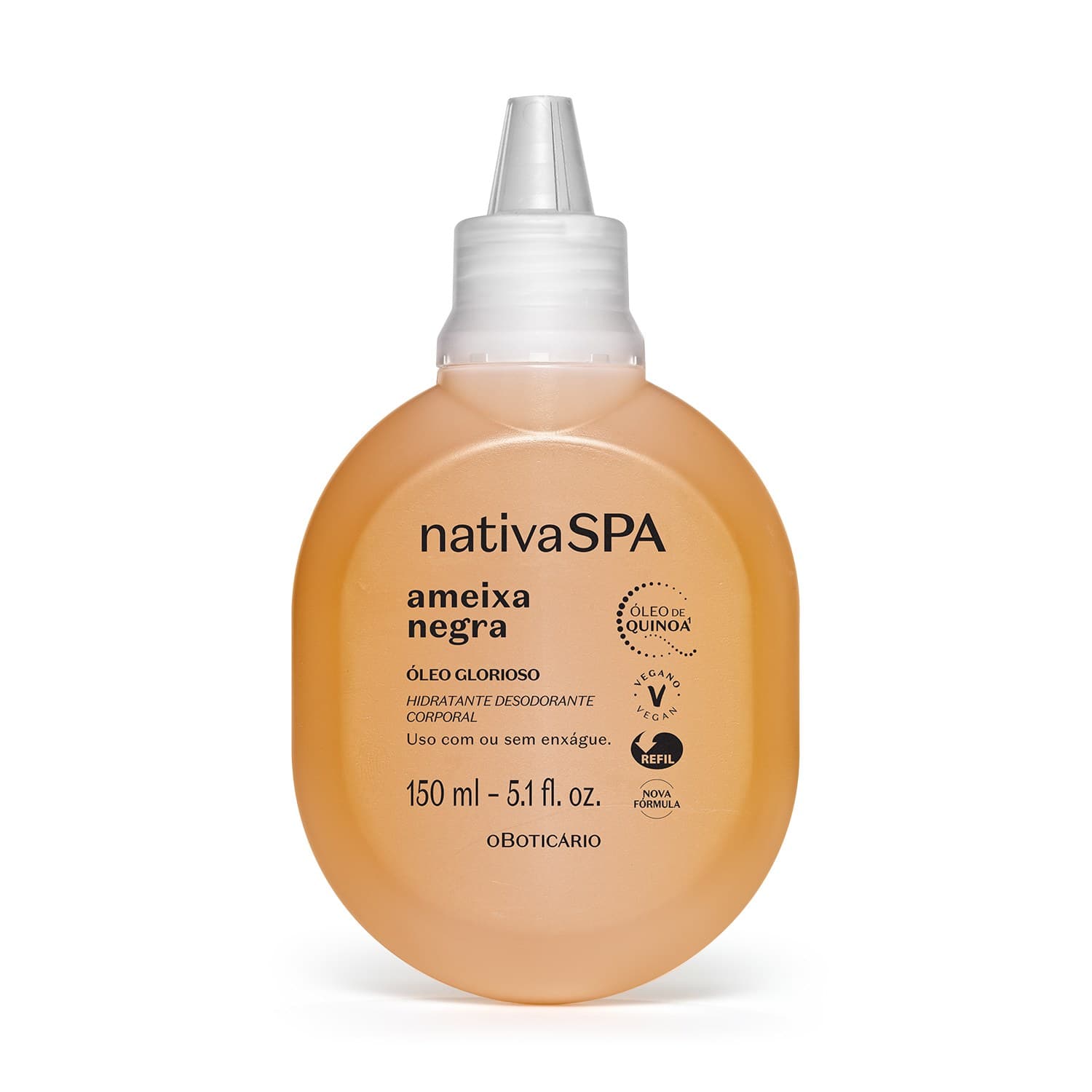 Refil Óleo Glorioso Hidratante Desodorante Corporal Nativa Spa Ameixa Negra 150Ml