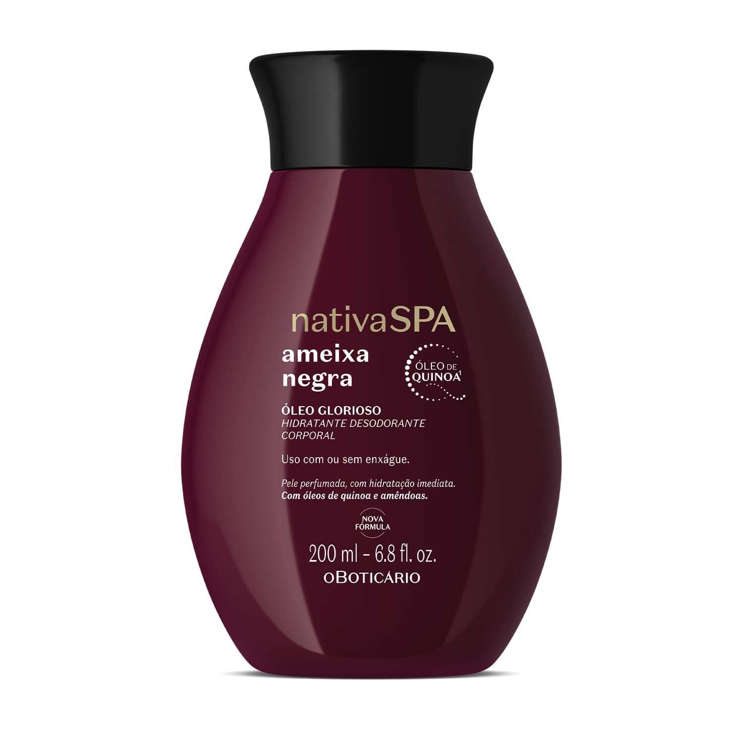 Óleo Glorioso Hidratante Desodorante Corporal Nativa Spa Ameixa Negra 200Ml