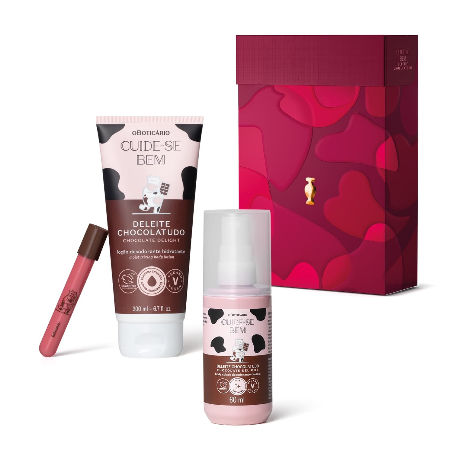 Kit Presente Cuide-Se Bem Deleite Chocolatudo (3 Itens)