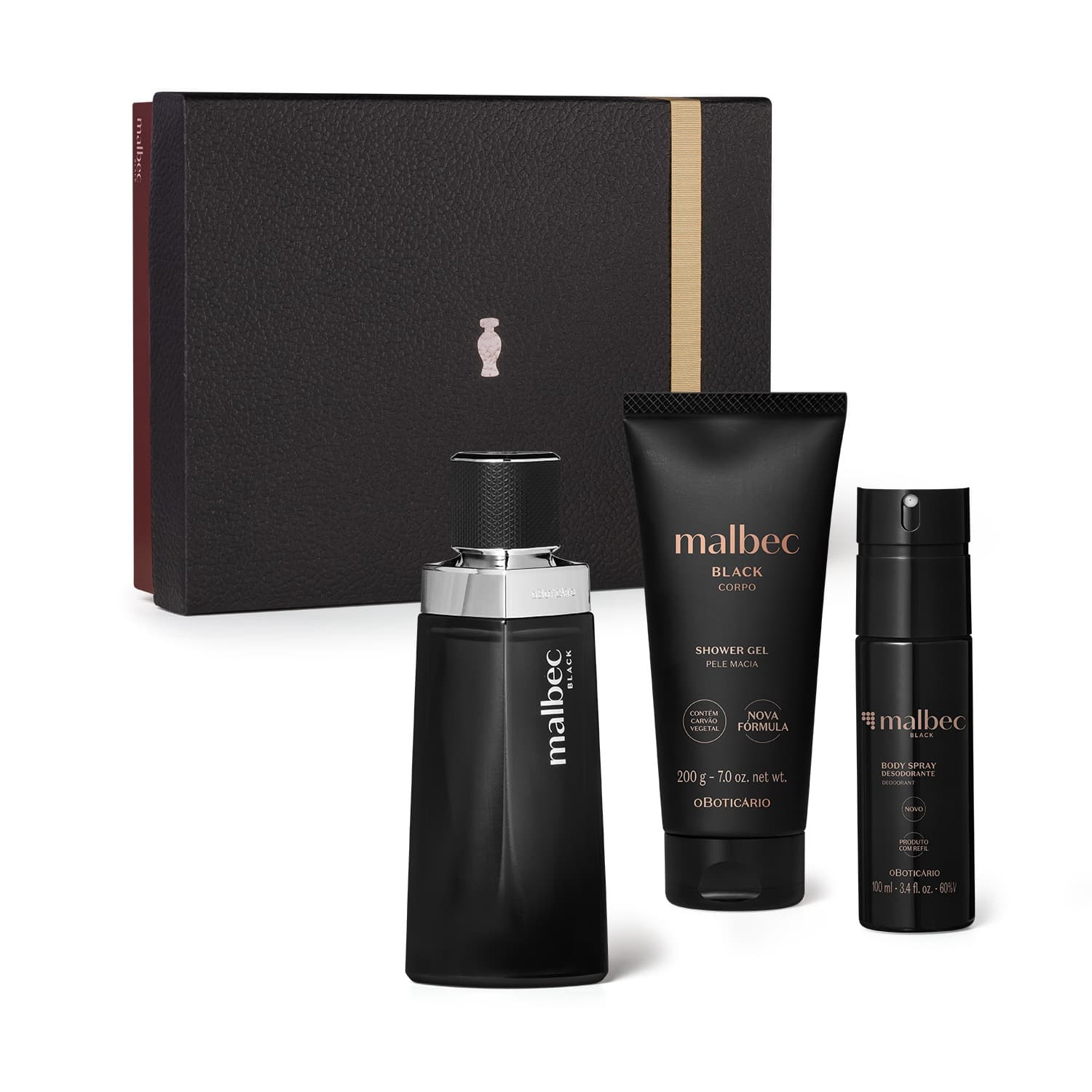 Kit Presente Dia Dos Pais Malbec Black (3 Itens)