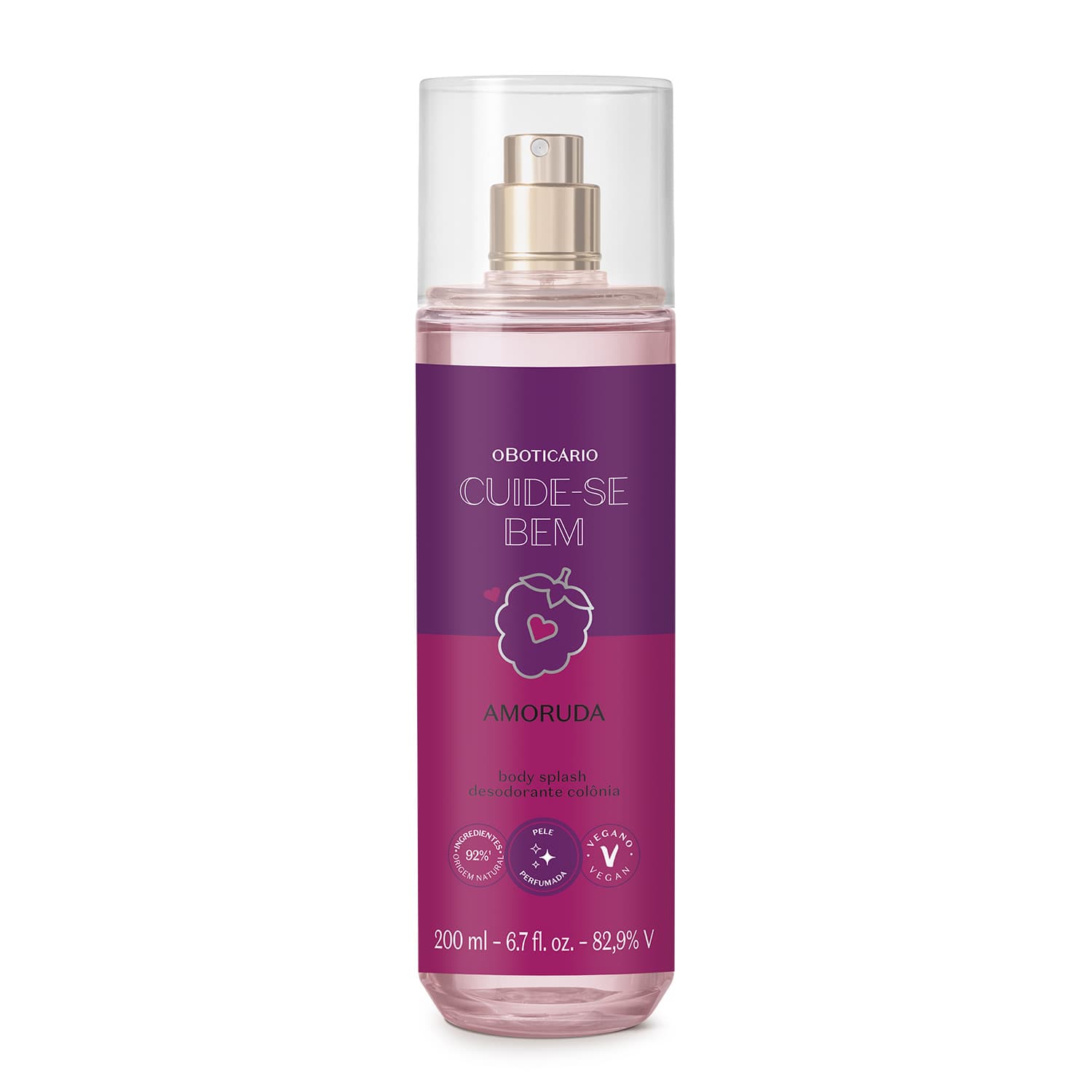 Body Splash Desodorante Colônia Cuide-Se Bem Amoruda 200Ml
