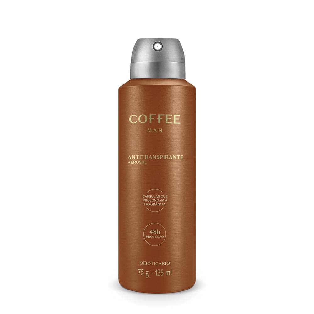 Desodorante Antitranspirante Aerossol Coffee Man 125Ml