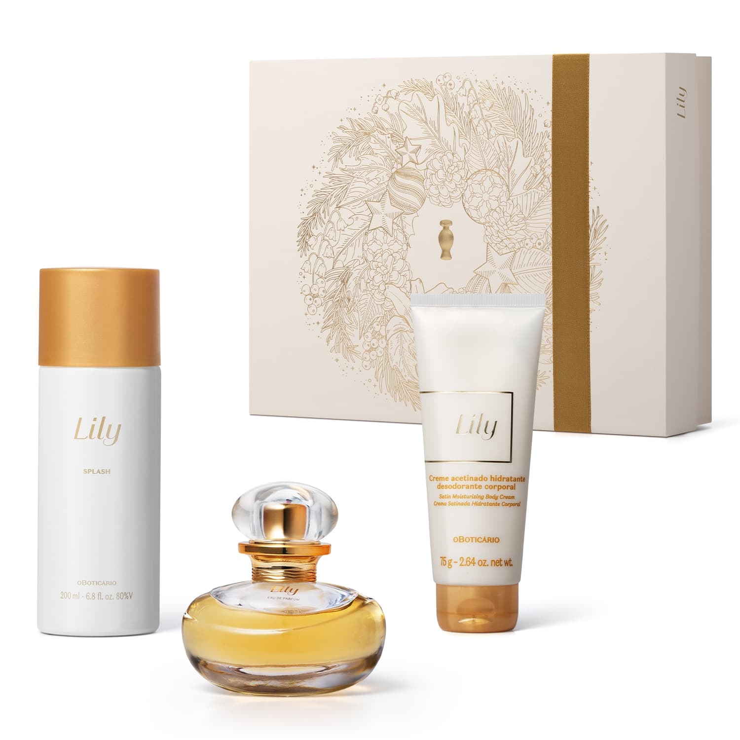 Kit Presente Natal Lily (3 Itens)
