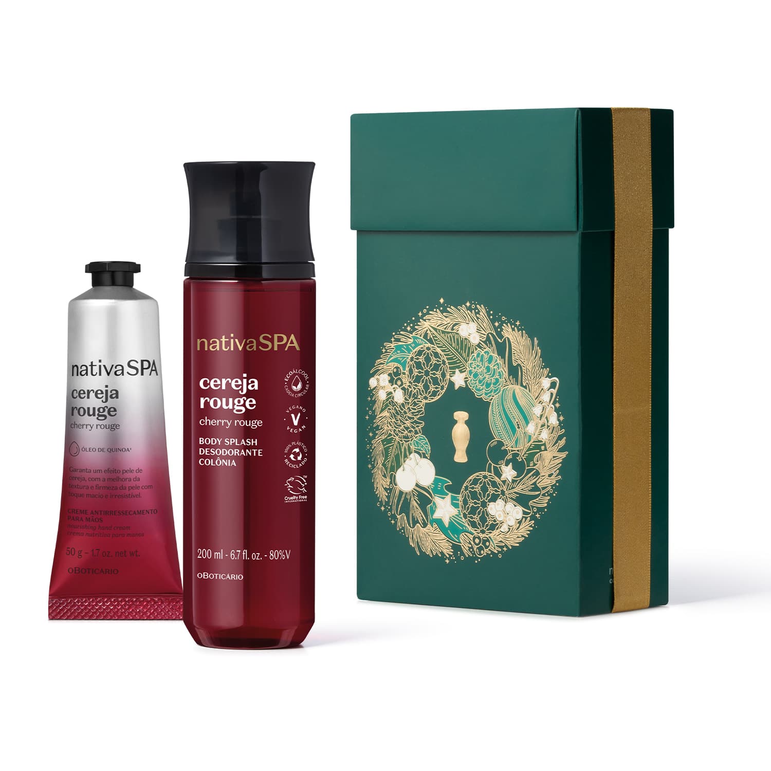 Kit Nativa Spa Cereja Rouge O Boticário Especial (3 Produtos)