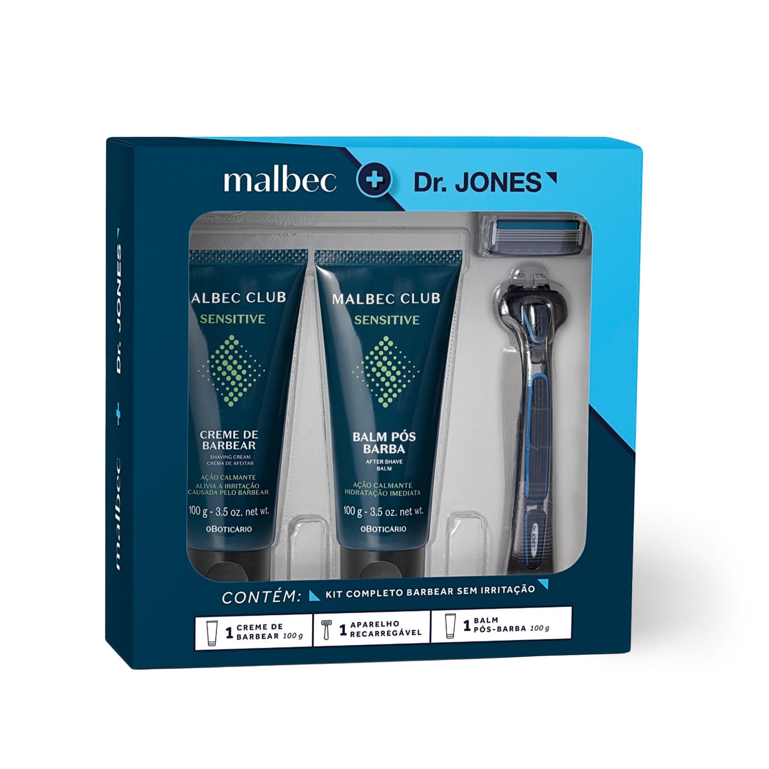 Kit Barba Malbec E Dr. Jones (3 Itens)