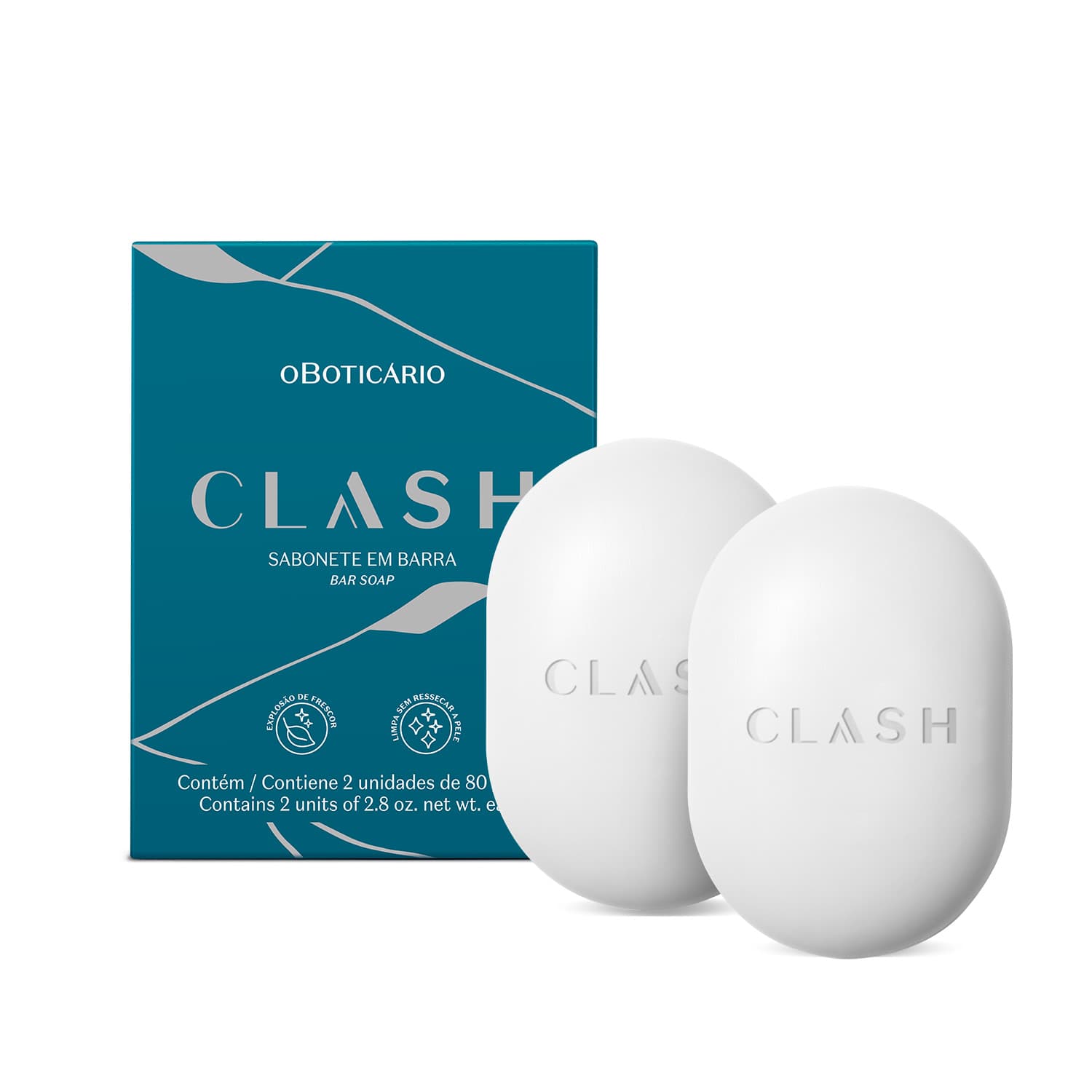 Sabonete Em Barra Clash 2X80G