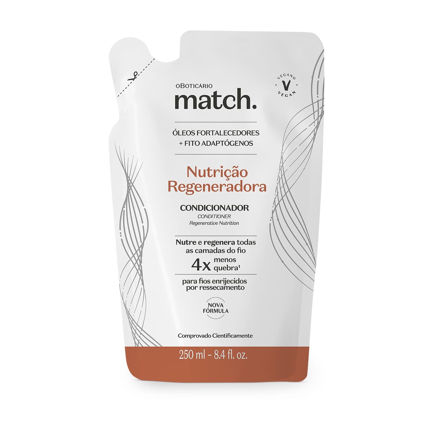 Refil Condicionador Match Nutrição Regeneradora 250Ml