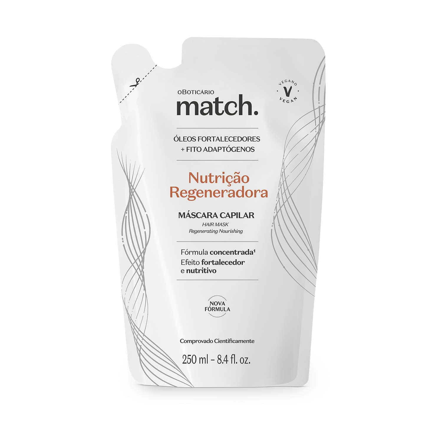 Refil Máscara Capilar Match Nutrição Regeneradora 250Ml