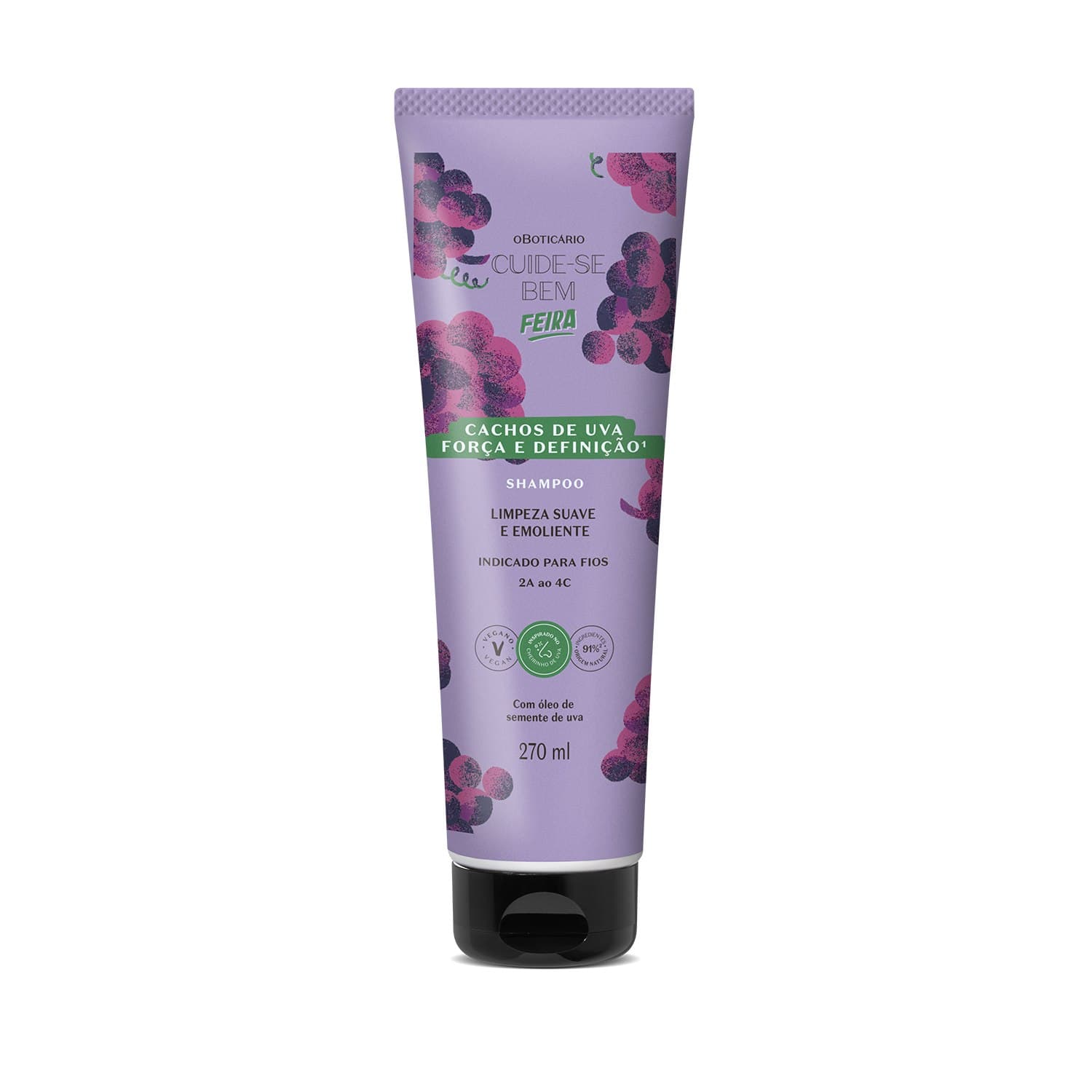 Shampoo Cuide-Se Bem Feira Cachos De Uva 270Ml