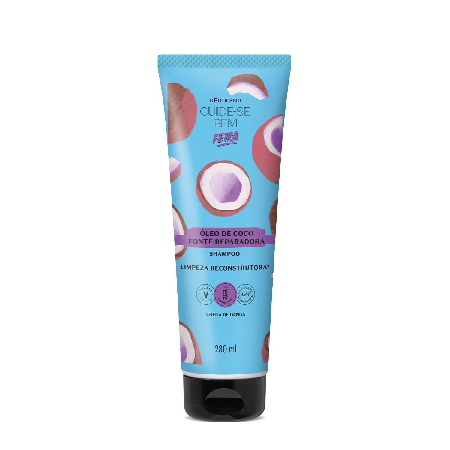Shampoo Cuide-Se Bem Feira Óleo De Coco 230Ml