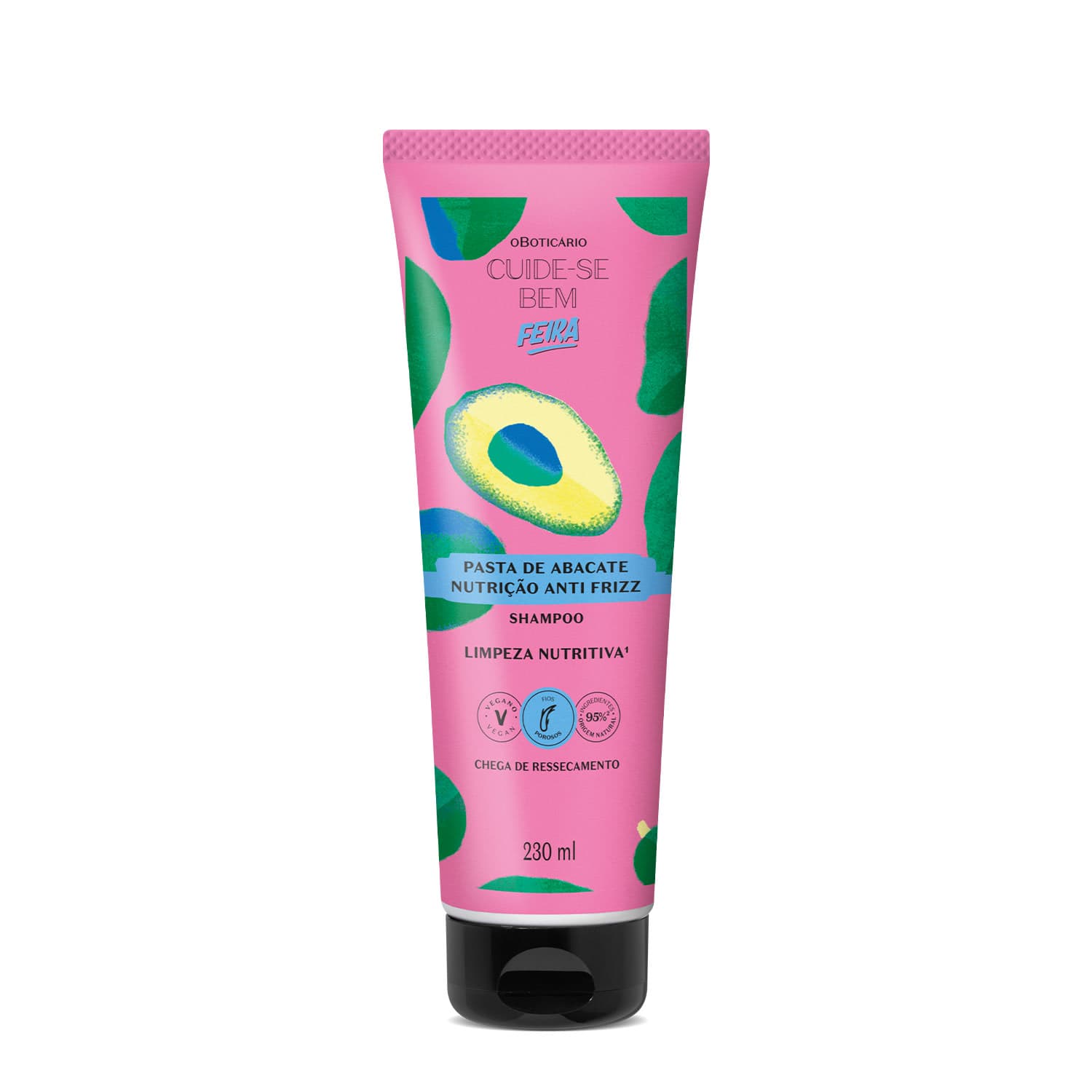 Shampoo Cuide-Se Bem Feira Pasta De Abacate 230Ml