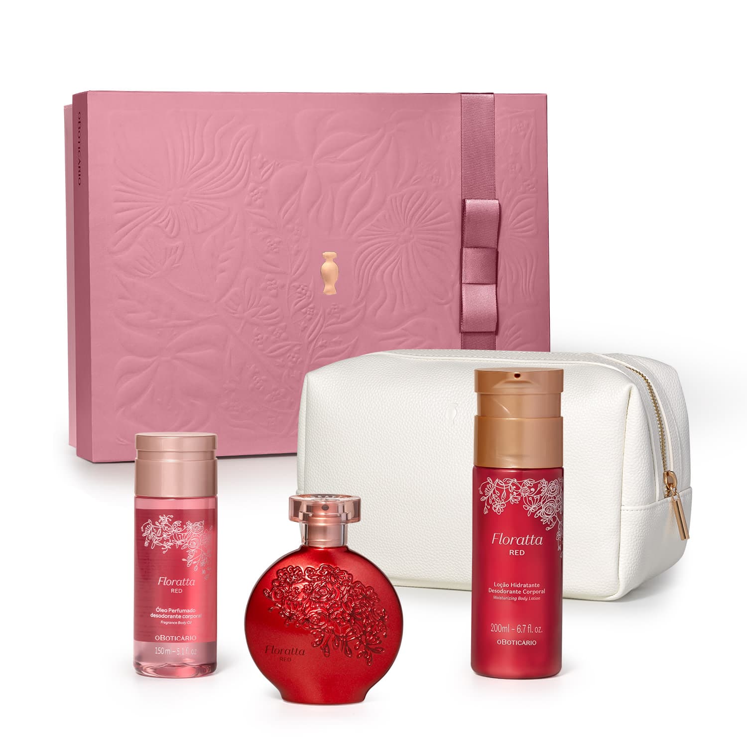 Kit Presente Floratta Red (4 Itens)