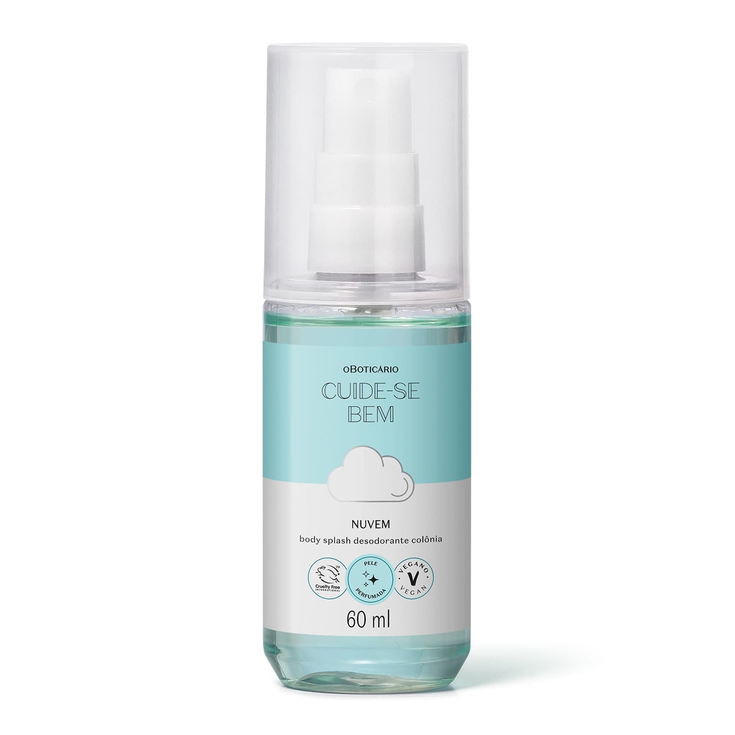 Body Splash Desodorante Colônia Cuide-Se Bem Nuvem 60Ml