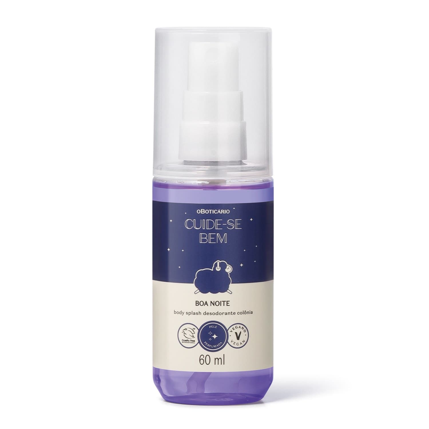 Body Splash Desodorante Colônia Cuide-Se Bem Boa Noite 60Ml