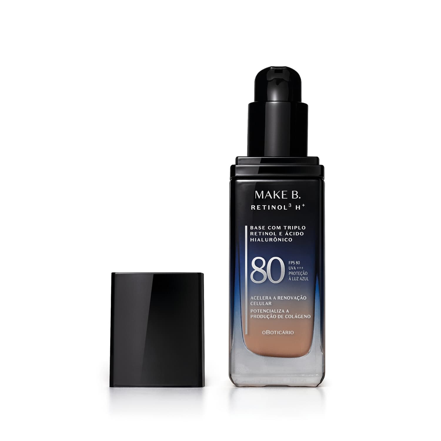 Base Líquida Fps80 Make B. Retinol³ H+ Cor 140Q 26G