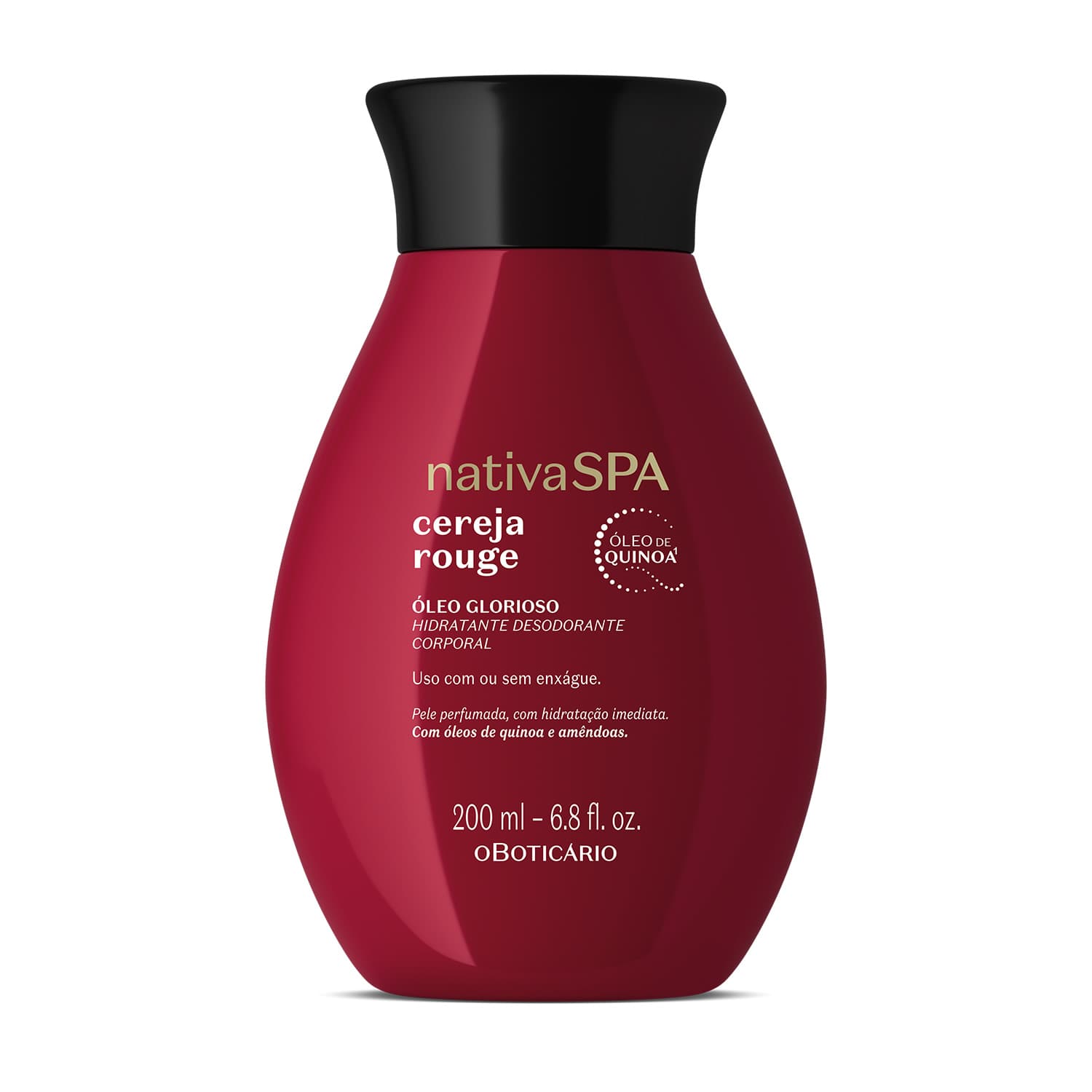 Óleo Glorioso Hidratante Desodorante Corporal Nativa Spa Cereja Rouge 200Ml