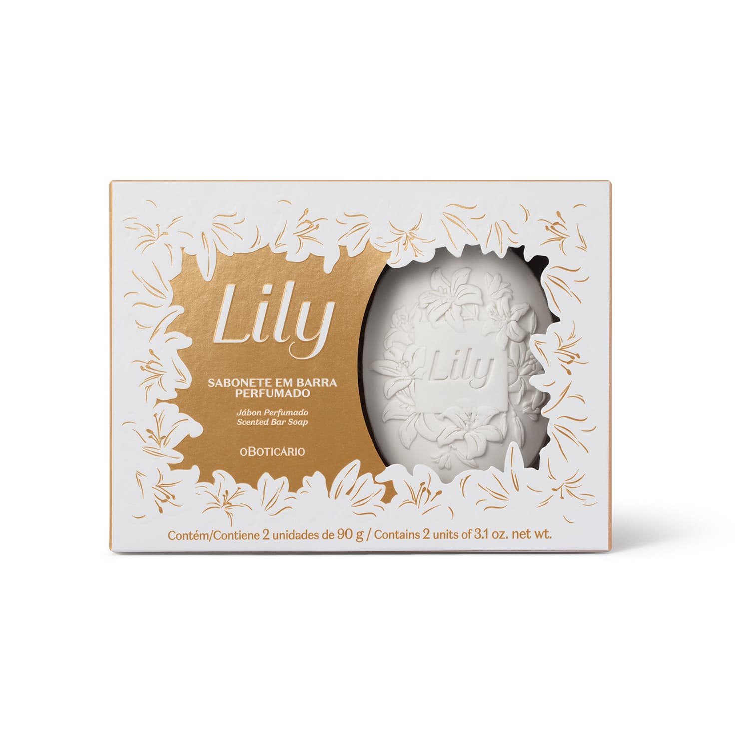 Sabonete Em Barra Perfumado Lily 2X90G