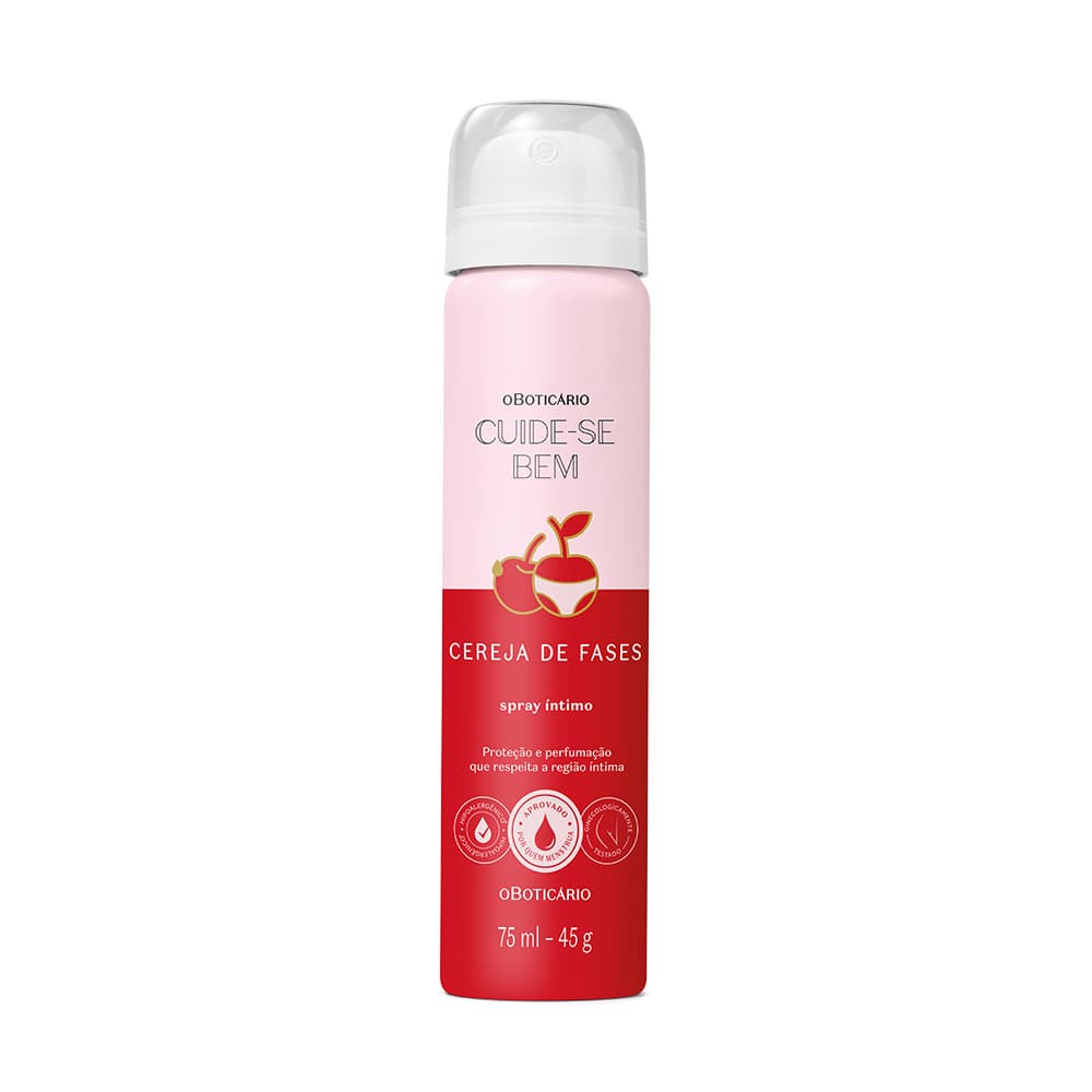 Spray Íntimo Desodorante Cuide-Se Bem Cereja De Fases 75Ml