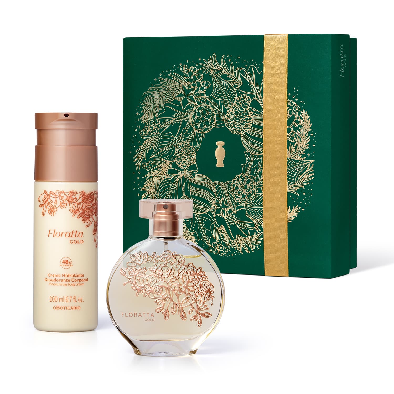 Kit Presente Natal Floratta Gold (2 Itens)