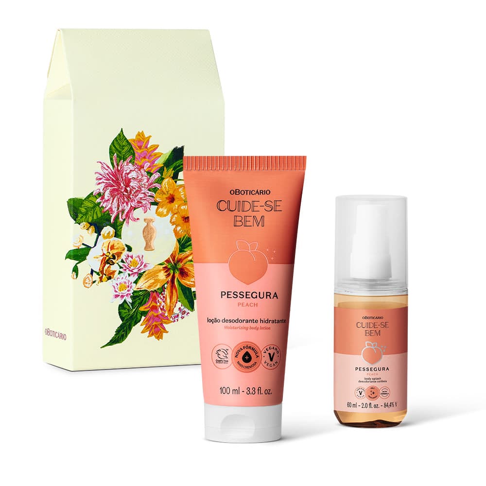 Kit Presente Dia Das Mães Cuide-Se Bem Pessegura (2 Itens)