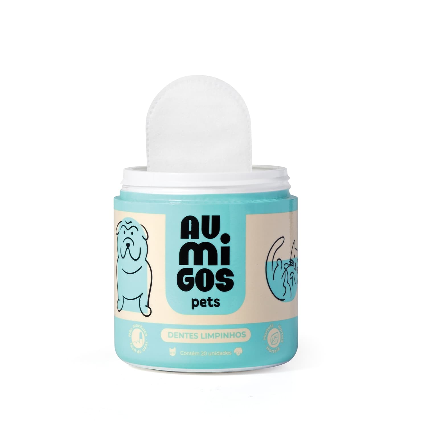 Dedal Dental Para Cachorro E Gato 30 Unidades