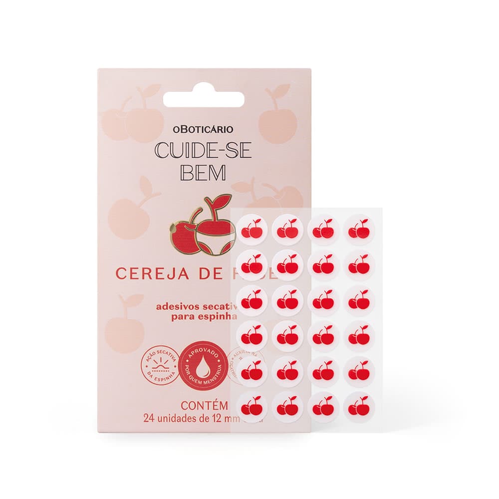Adesivos Secativos Para Espinha Cuide-Se Bem Cereja De Fases