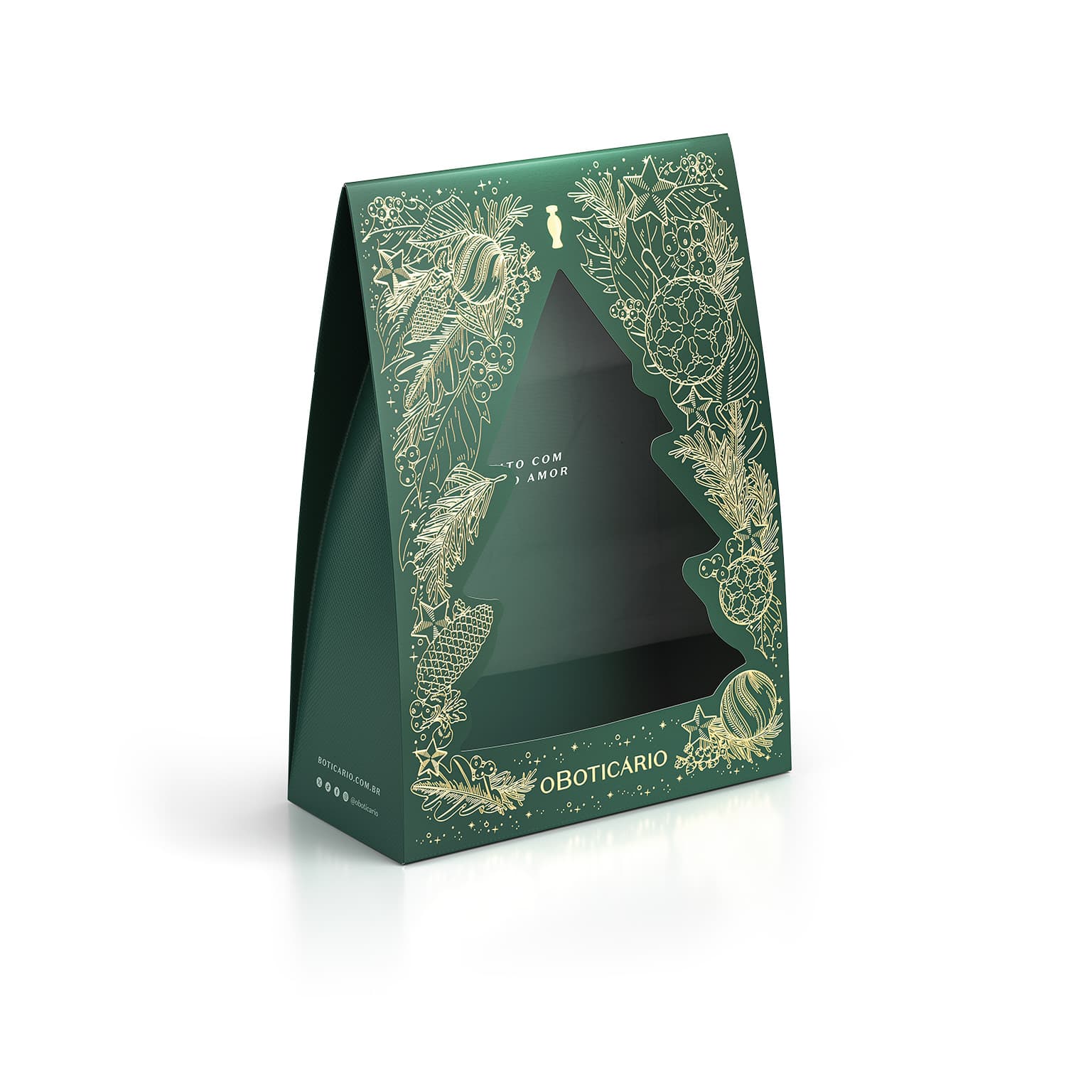 Caixa Envelope Natal O Boticário Tamanho P