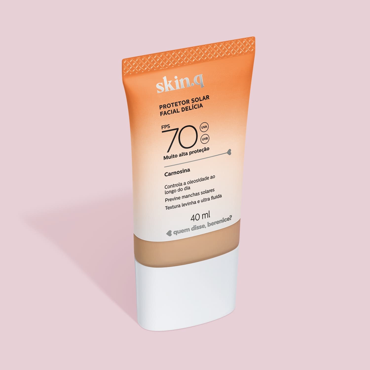Protetor Solar Facial Delícia Fps 70 Skin.Q Cor 02 40Ml