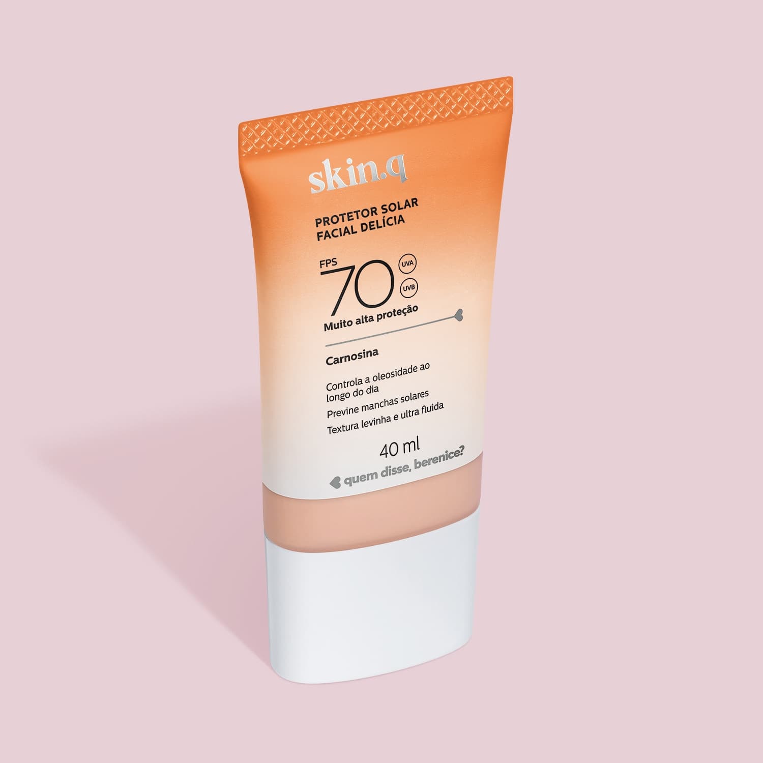 Protetor Solar Facial Delícia Fps 70 Skin.Q Cor 01 40Ml
