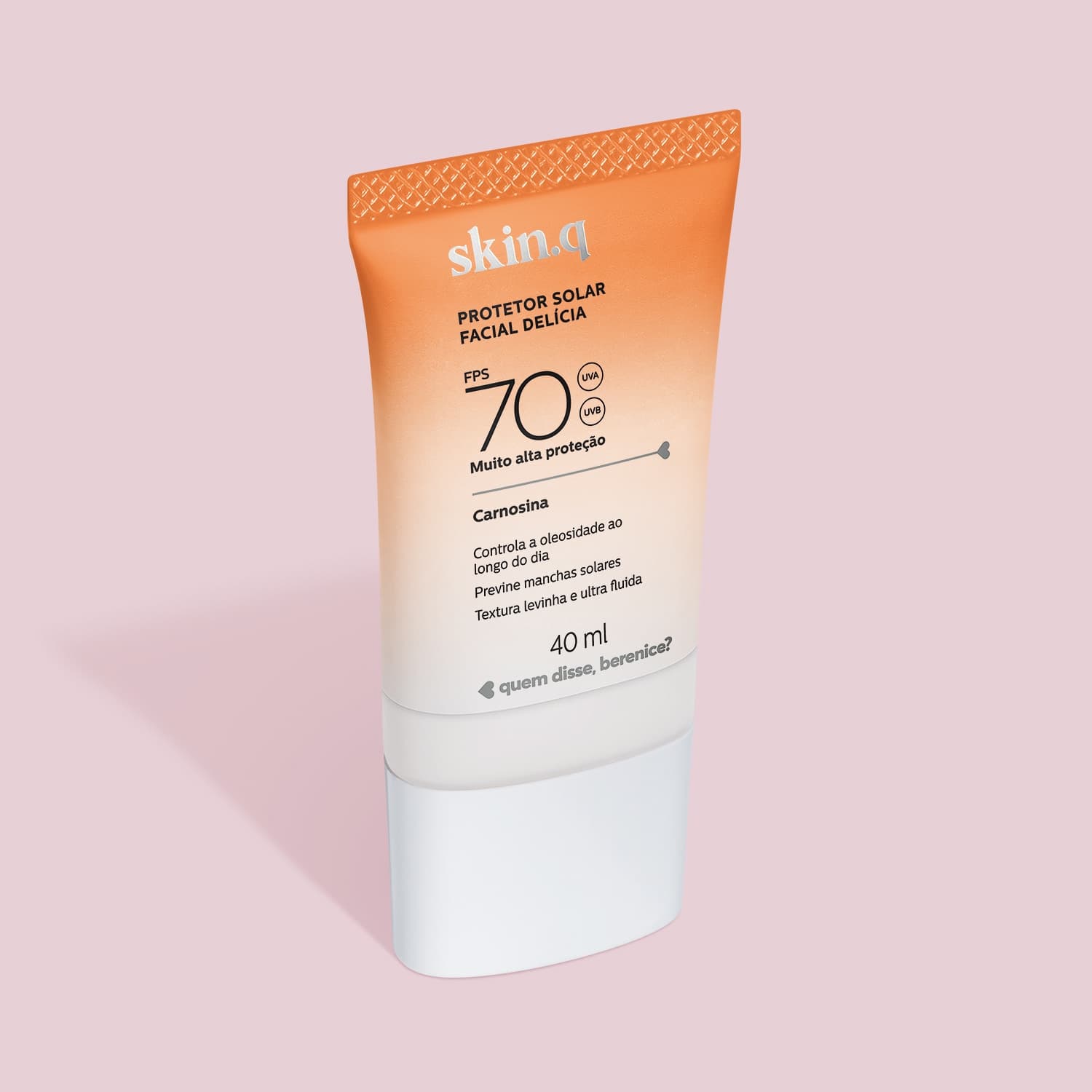 Protetor Solar Facial Delícia Fps 70 Skin.Q Sem Cor 40Ml