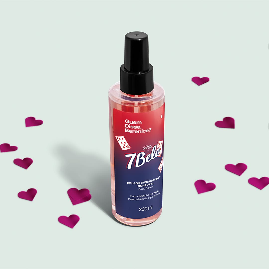 Body Splash Desodorante Colônia Qdb 7Belo 200Ml
