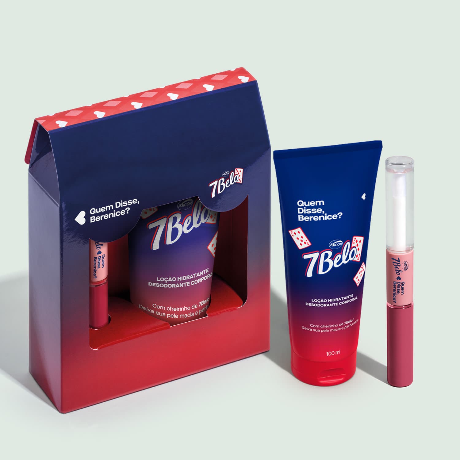 Kit Batom Duo Gloss 4Ml + Loção Corporal 100Ml