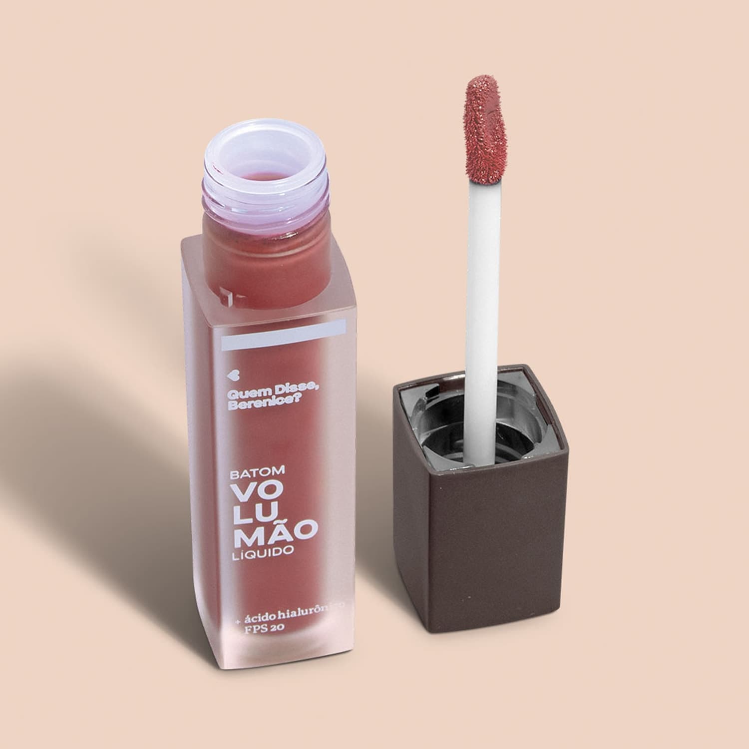 Batom Líquido Marrom Tamarali Volumão 5,5Ml