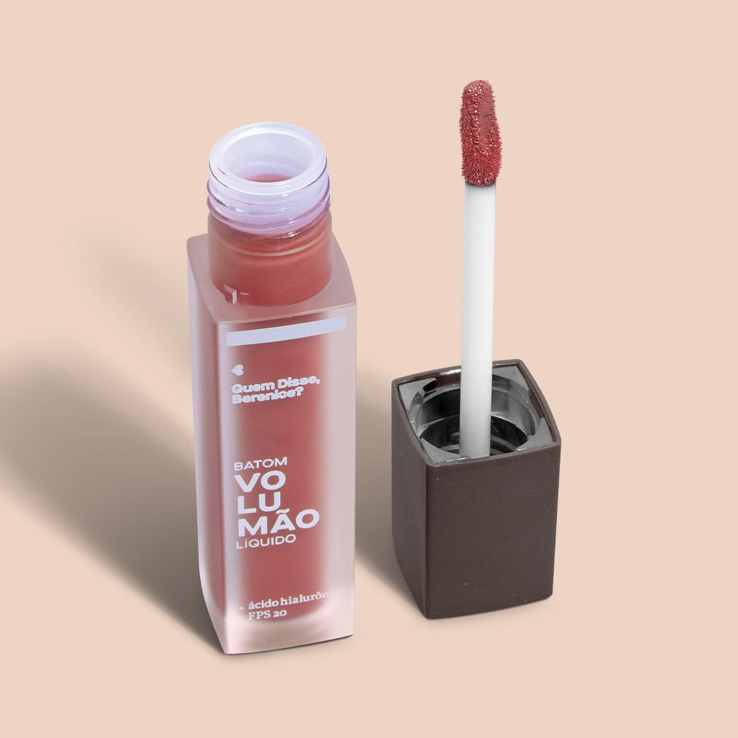 Batom Líquido Marrom Damascoli Volumão 5,5Ml