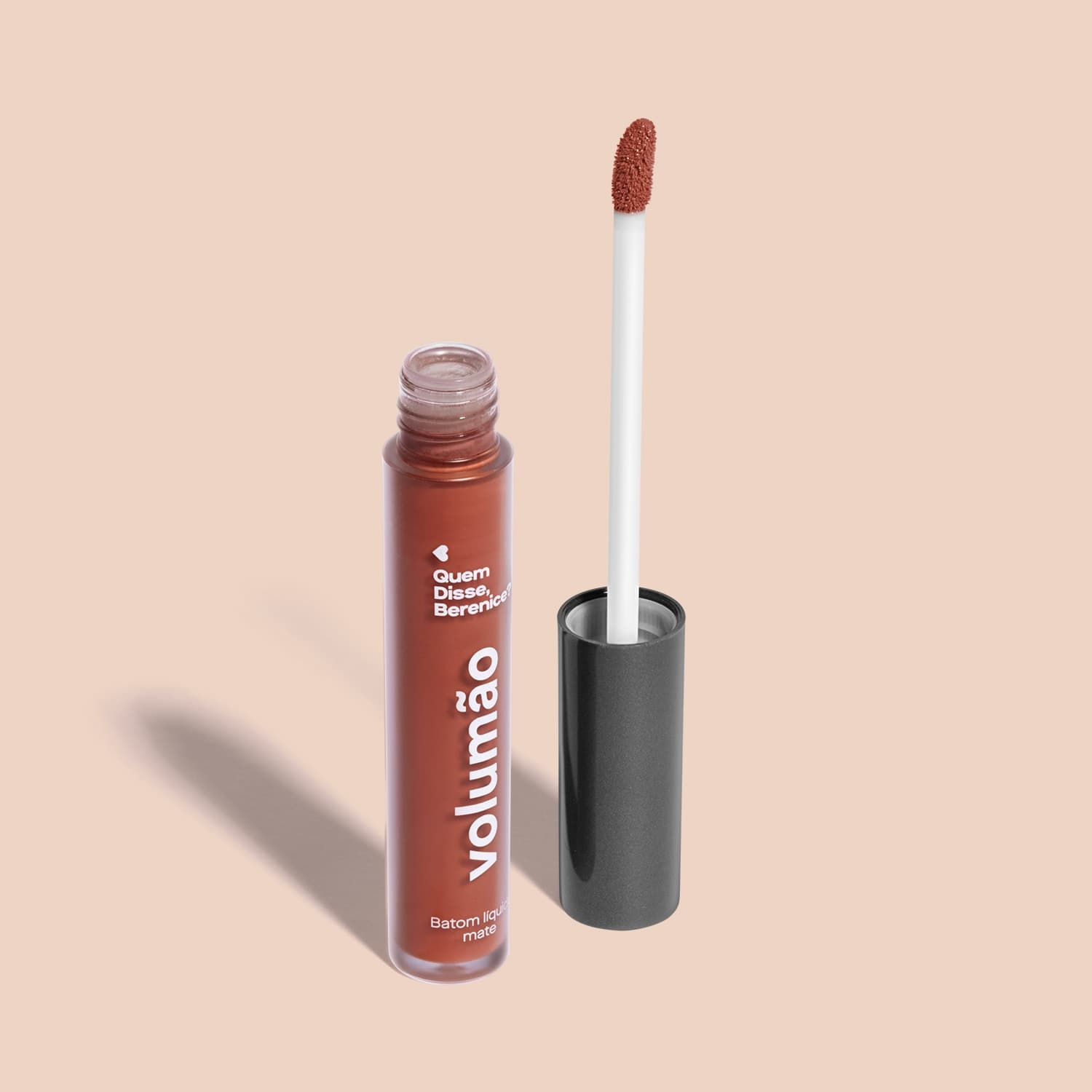 Batom Líquido Marrom Camurçali Mate Volumão 4Ml