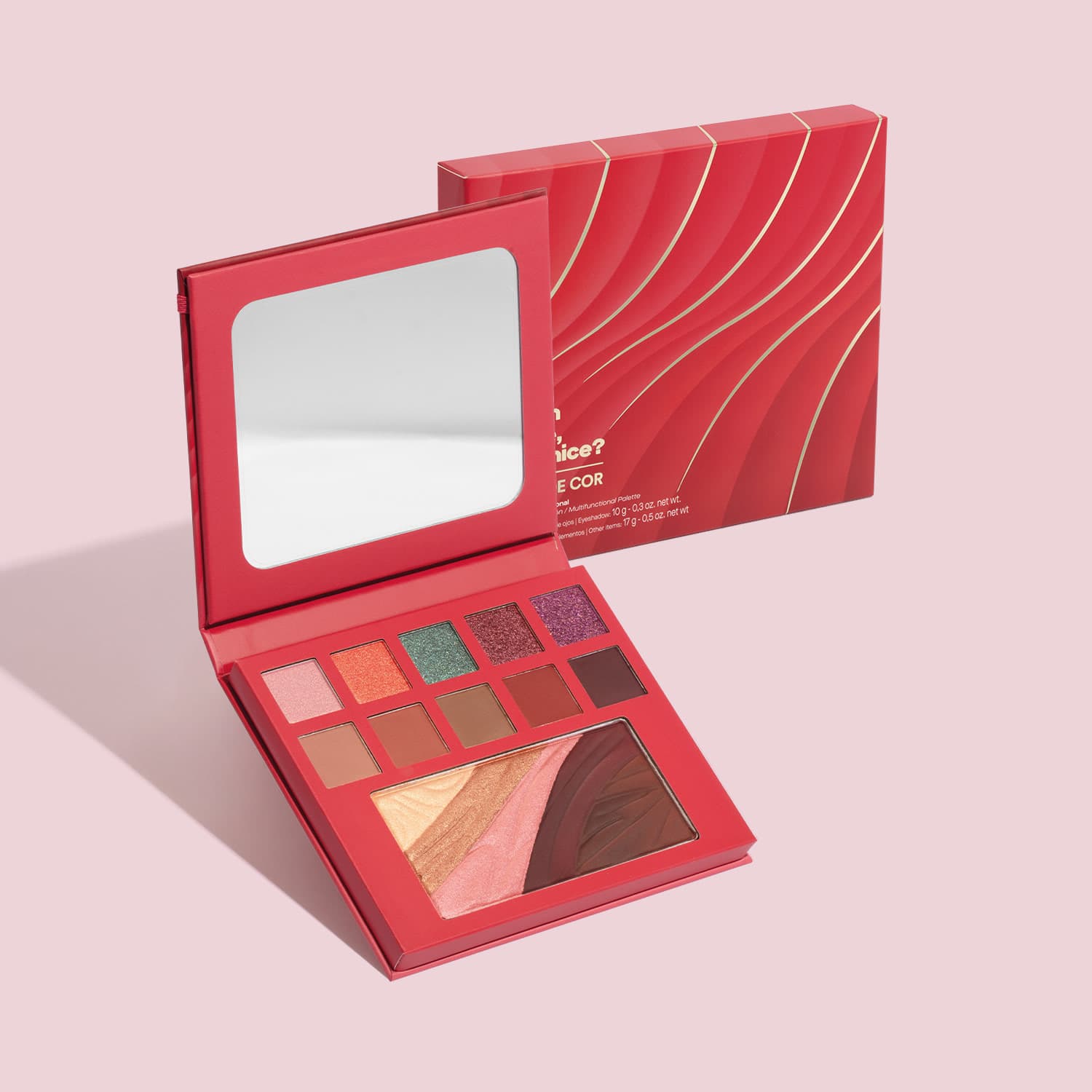 Paleta De Maquiagem Multifuncional Dose De Cor 12G