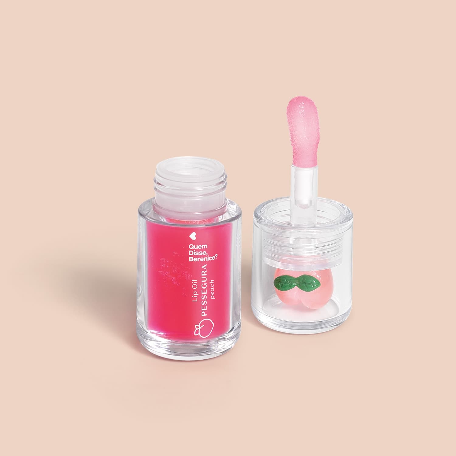 Lip Oil Rosa Fúcsia Cuide-Se Bem Pessegura 3,5Ml