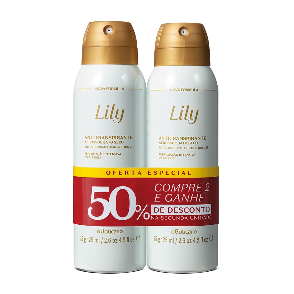 Kit Desodorante Antitranspirante Lily (2 Unidades)