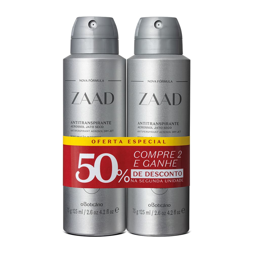 Kit Desodorante Antitranspirante Zaad (2 Unidades)