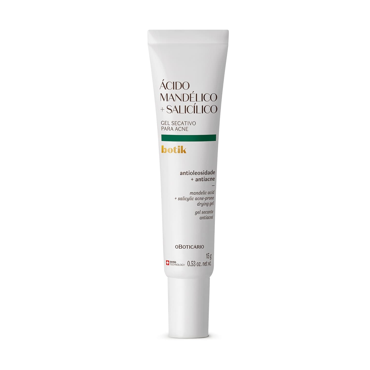 Gel Secativo Para Acne Ácido Mandélico + Salicílico Botik 15G