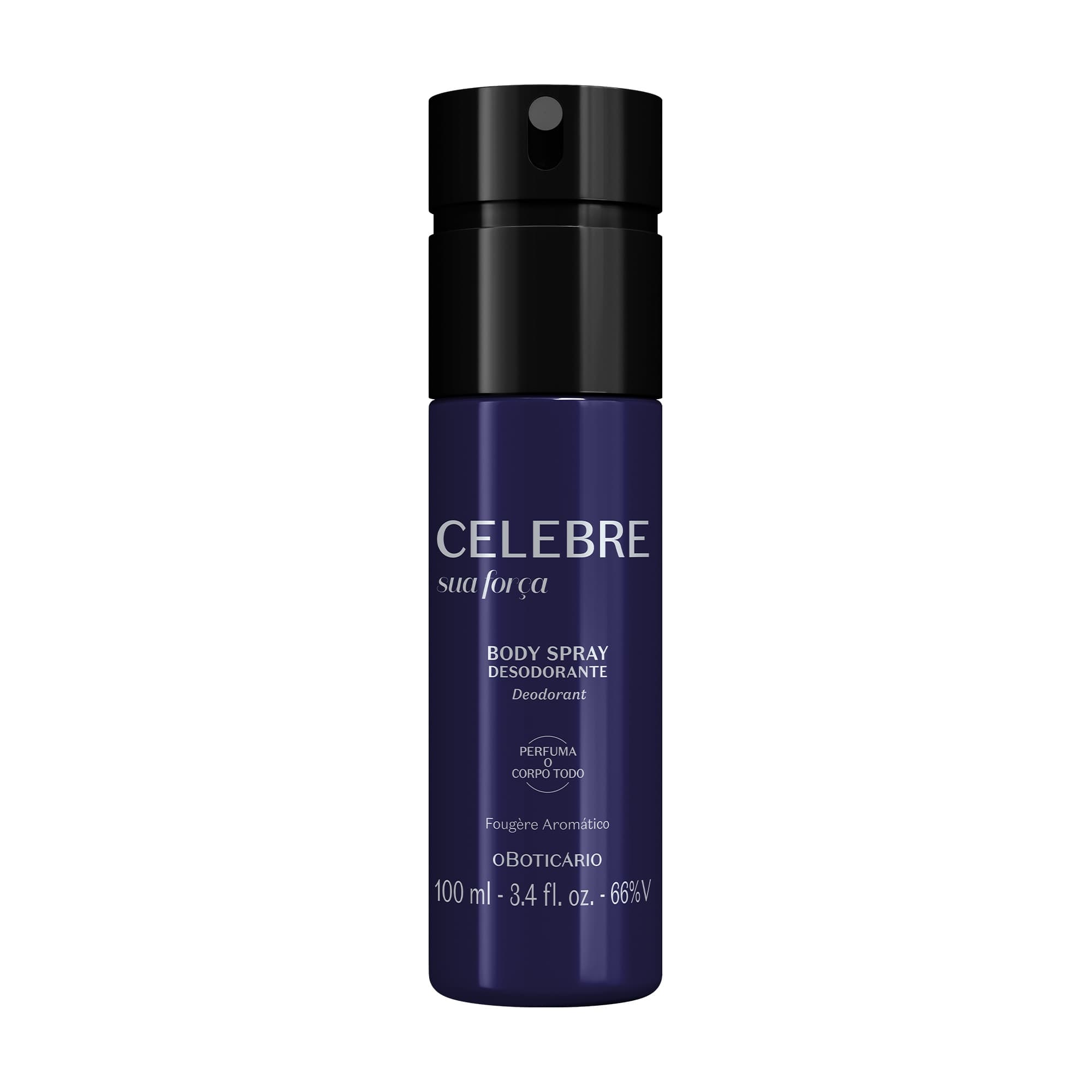 Body Spray Desodorante Masculino Celebre Sua Força 100Ml