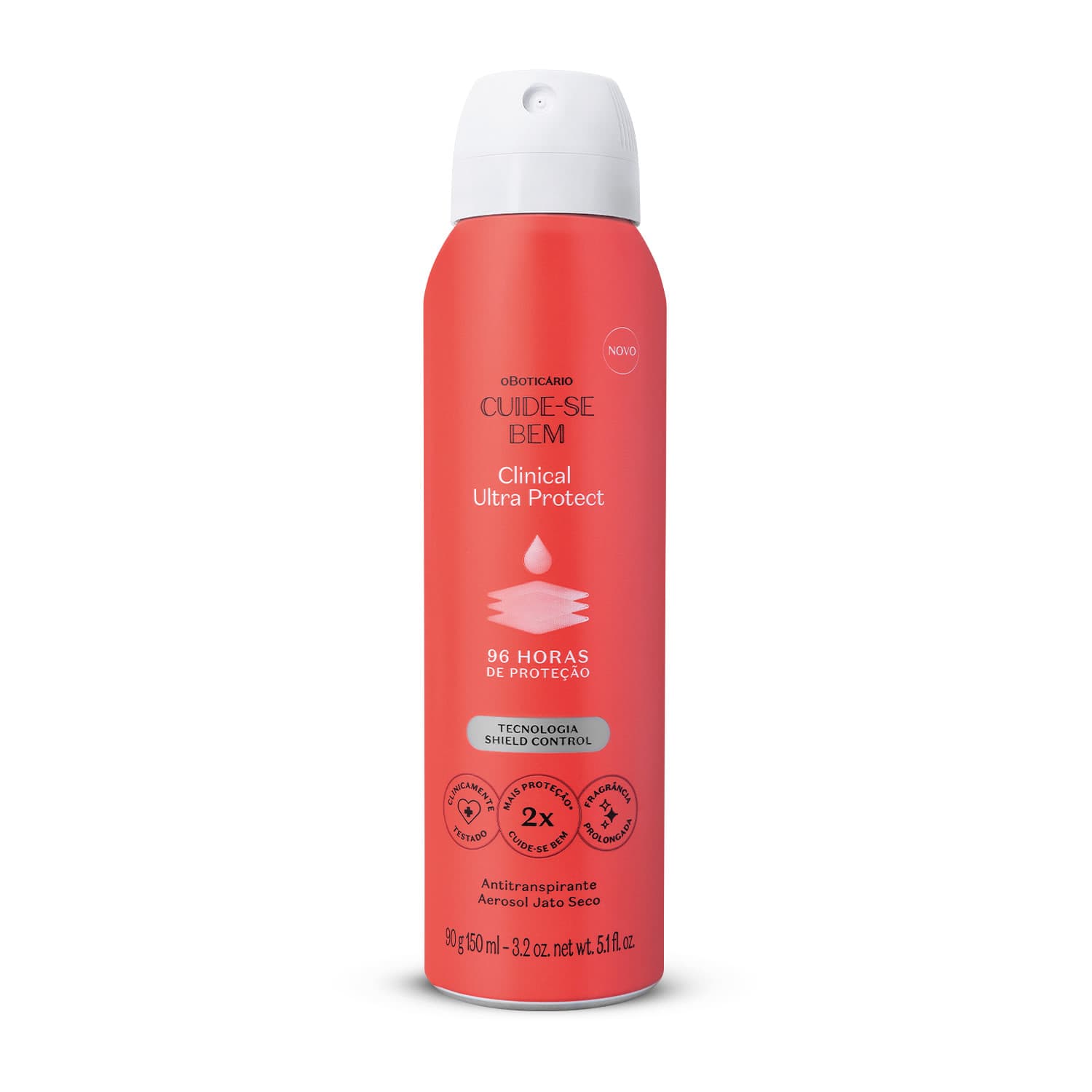 Desodorante Antitranspirante Aerosol Cuide-Se Bem Clinical Ultra Protect 90G/150Ml