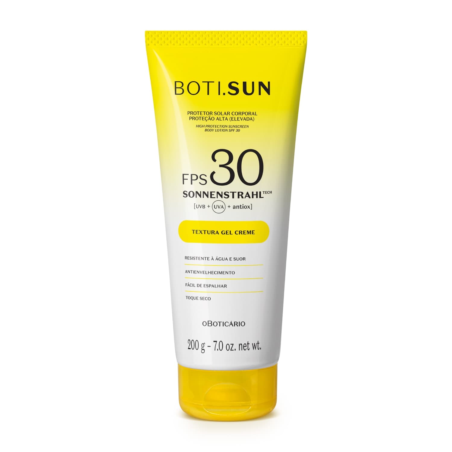 Protetor Solar Corporal Gel Creme Fps 30 Boti.Sun 200G