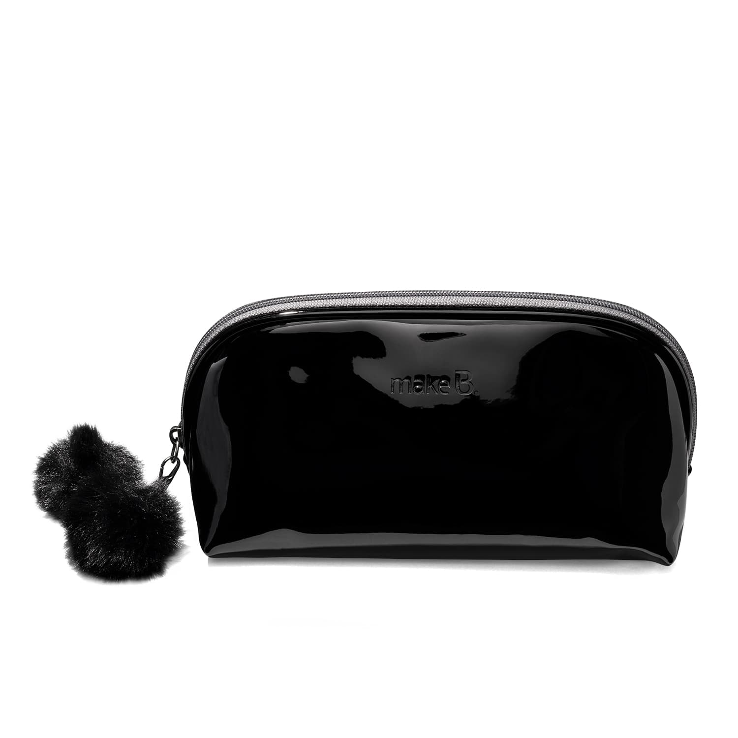Nécessaire Preto Com Pompom Make B.