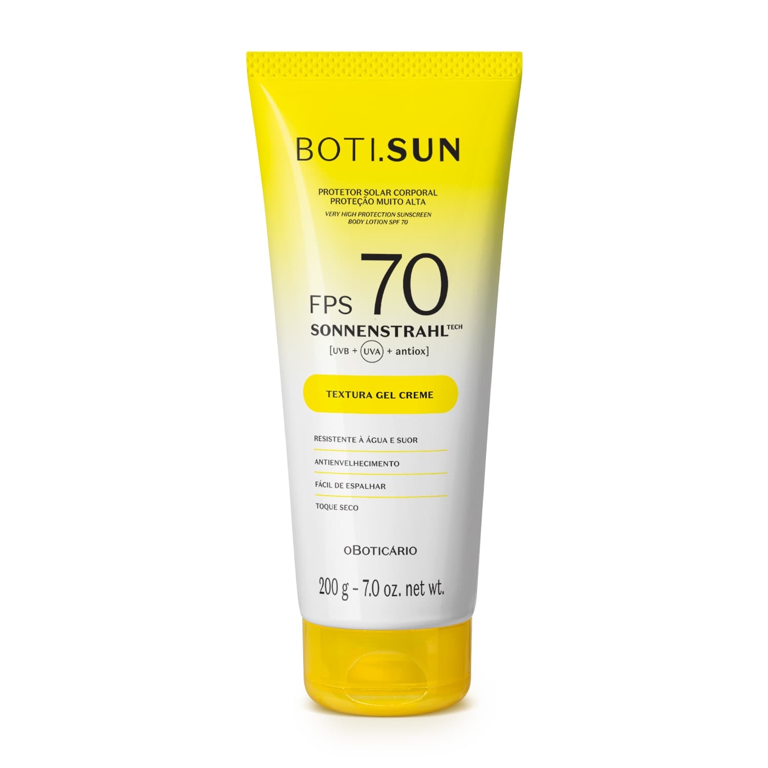 Protetor Solar Corporal Gel Creme Fps 70 Boti.Sun 200G